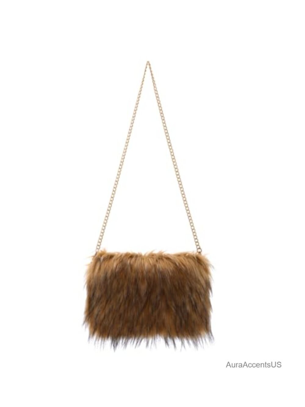 Faux Fur Evening Bag Fluffy Hobo Crossbody Shoulder Purse
